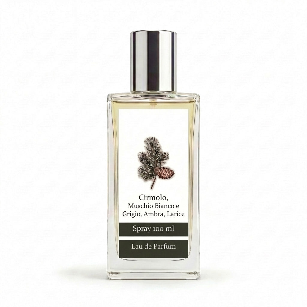 Eau de parfum unisex Cirmolo e Legni Dolomitici Dolomiti, flacone da 100 ml