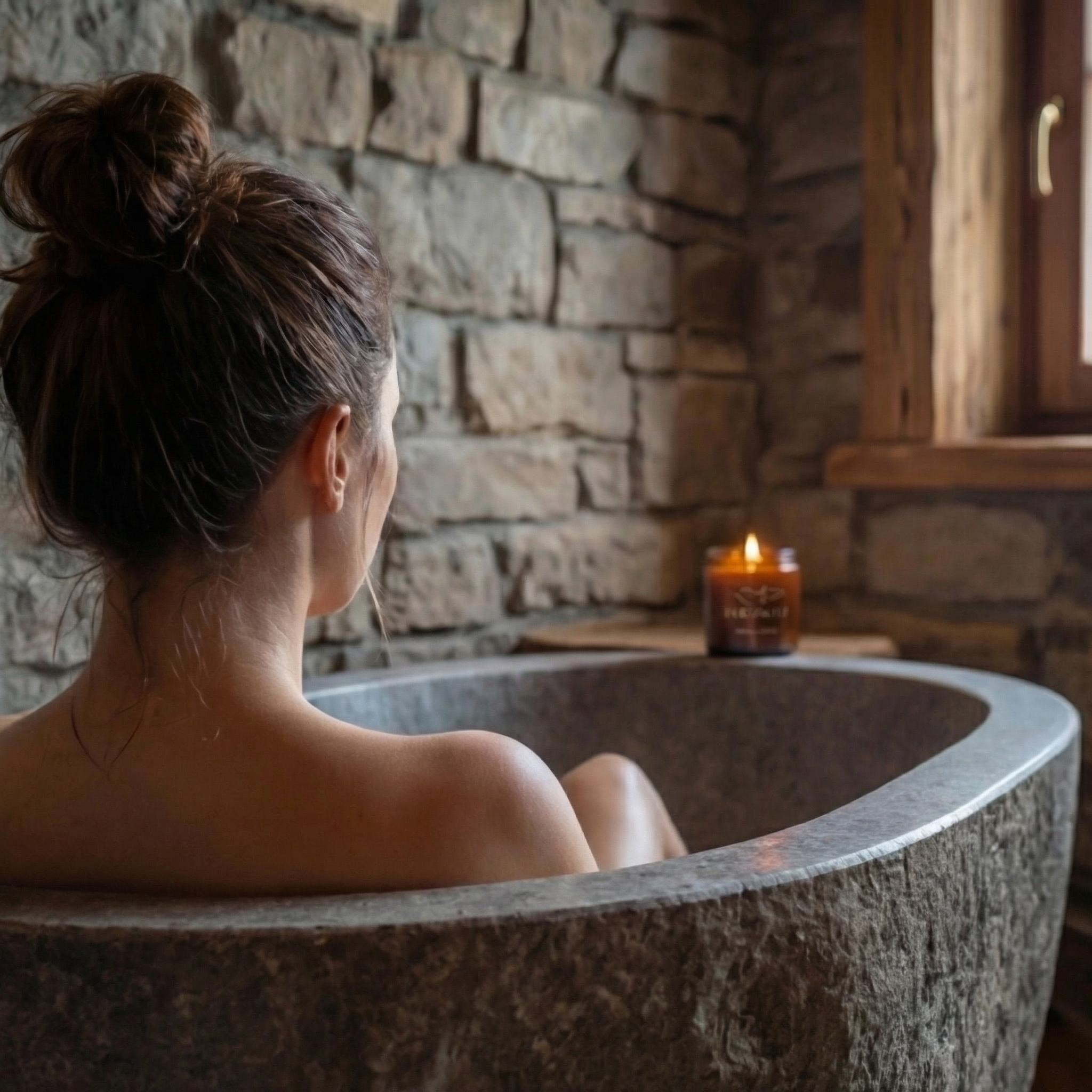 Candela Artigianale al Pino Cirmolo delle Dolomiti – Cera di Soia 120g