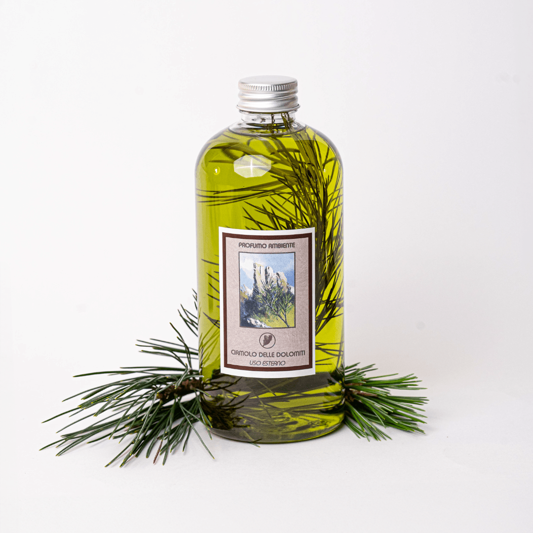 Ricarica per diffusore al pino cirmolo Luxury Intenso Dolomiti, flacone da 500 ml